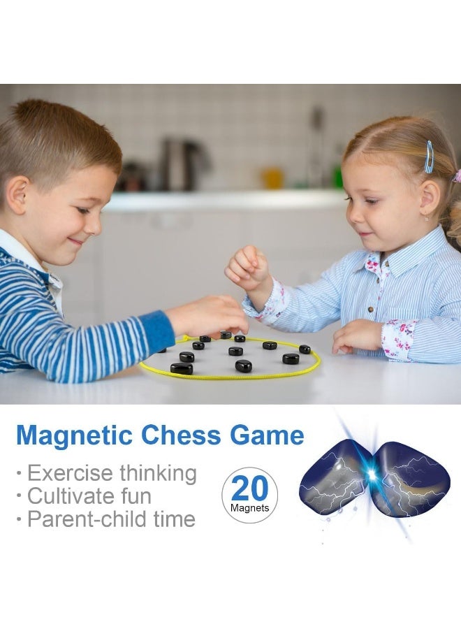 Magnetic Chess Game, Family Board Game Set for Kids and Adults, Tabletop Magnetic Strategy Game for Kids, Magnetic Chess Board for Thinking, Birthday Gift (Rope) - Image 3