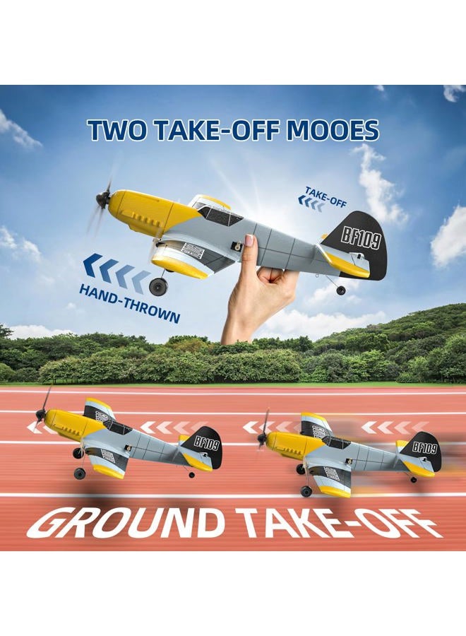 DEERC RC Plane 3 Channel P51D Mustang Remote Control Airplane Fighter Toys,2.4GHz 6-axis Gyro Stabilizer RTF Glider Aircraft Plane with 2 Batteries,Easy to Fly for Adults Kids Beginners Boys - Image 5
