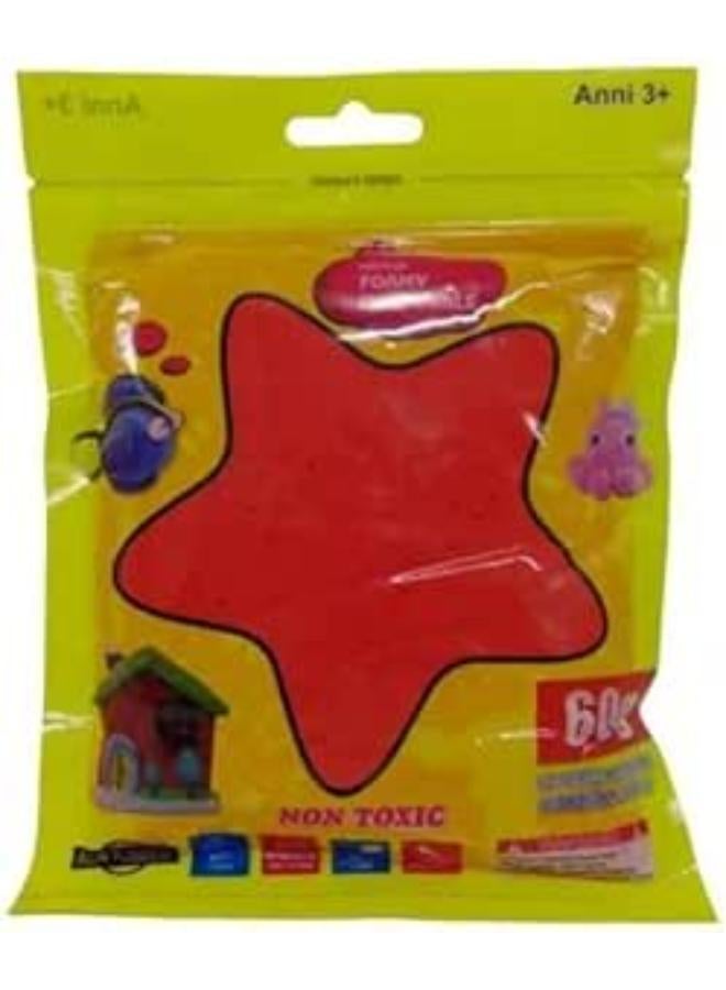 Moldable Non Toxic Foamy Bag 60g Didactic (Red) 