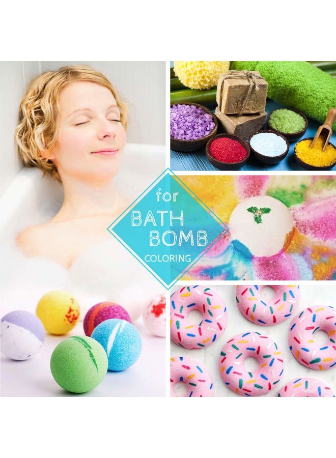 DecorRom 20 Color Bath Bomb Soap Dye - Liquid Food Grade Soap Coloring for DIY Soap Making, Slime Supplies, Handmade Bath Bombs - Vibrant Rainbow Skin Safe Bath Bomb Colorant for Bath Bomb Supplies Kit, Crafts - Image 4