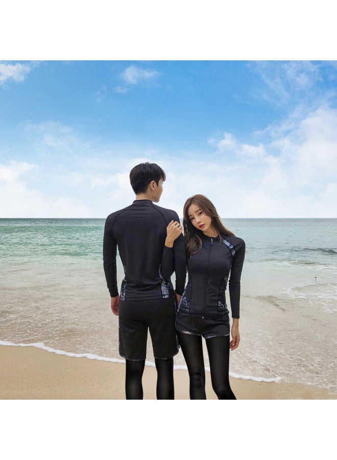 Korean Style New Couple Diving Suit Jellyfish Suit Men's And Women's Long Sleeve Trousers Sunscreen Scuba Suit Split Couple Swimsuit