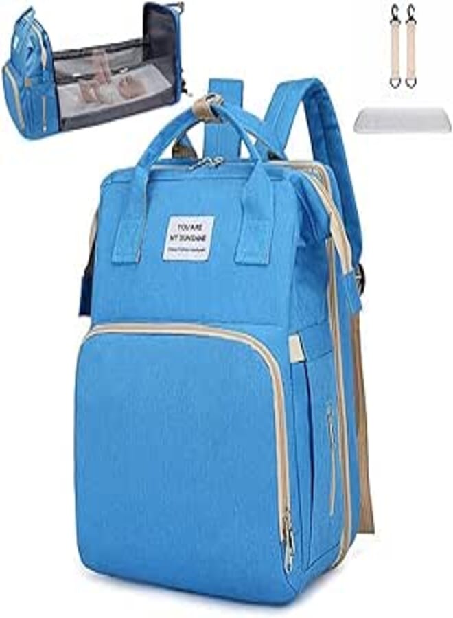 BOJA BOJA Diaper Backpack, Multifunctional Diaper Backpack, Luxury Baby Diaper Bag, Convertible Diaper Backpack to Crib, Bottle Storage, Clothing, Formula