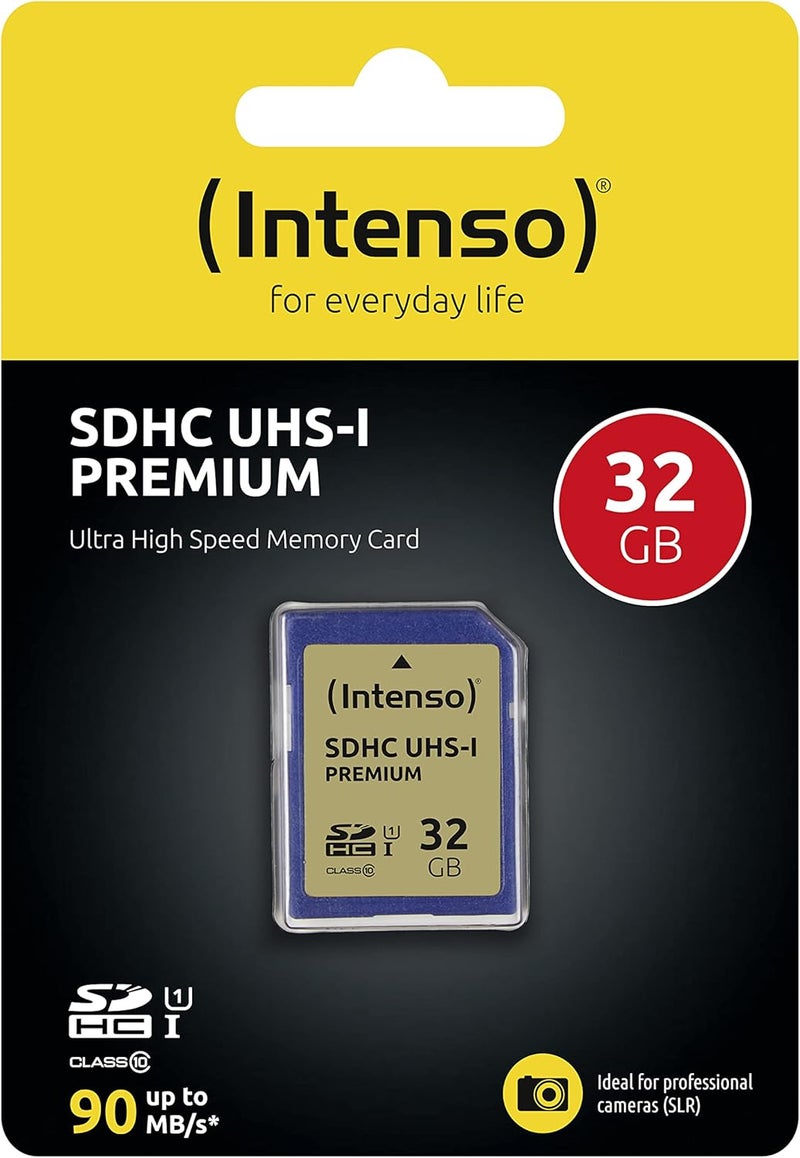 Intenso 3421480 UHS-I 32GB Grade 10 SD Memory Card, Black - Image 2