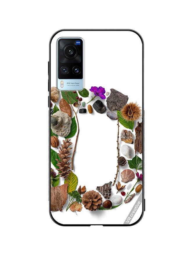 VR CREATIVE Protective Case Cover For Vivo X60 Alphabet D Design Multicolour - Image 1