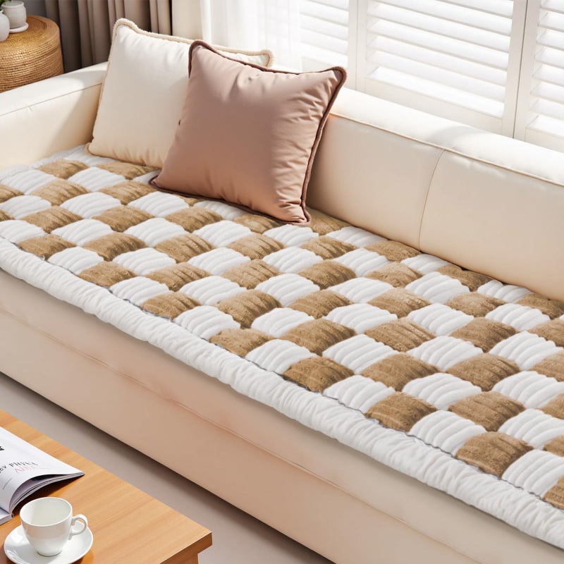 ODreamyDogs Couch Cushion Cover for dogs Sofa Cover Washable Pet Love Seat Couch Covers for Sofa Slipcovers Couch Protector Blanket for Dog Sofa Cushion Covers for Pet Washable Pad Light Brown 70x150cm/27.6x59in - Image 1