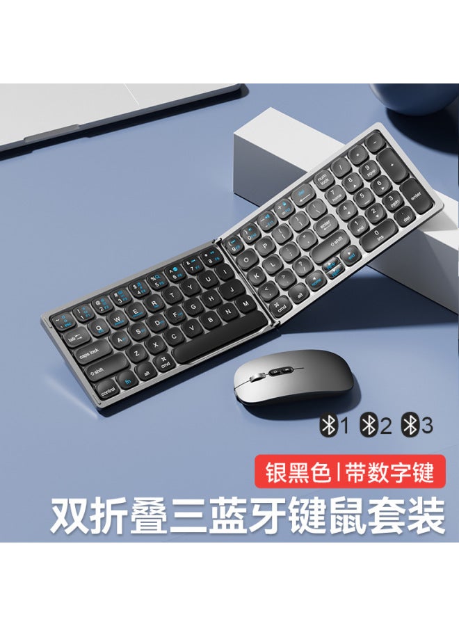 Folding Keyboard Wireless Bluetooth Small Portable Silent Office Pad Tablet Notebook Universal Female Customization