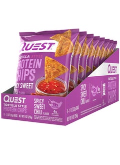 QUEST NUTRITION Quest Tortilla Style Protein Chips Spicy Sweet Chili Flavor 32g Pack Of 8  - Image 1