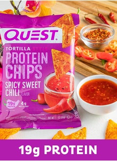 QUEST NUTRITION Quest Tortilla Style Protein Chips Spicy Sweet Chili Flavor 32g Pack Of 8  - Image 5