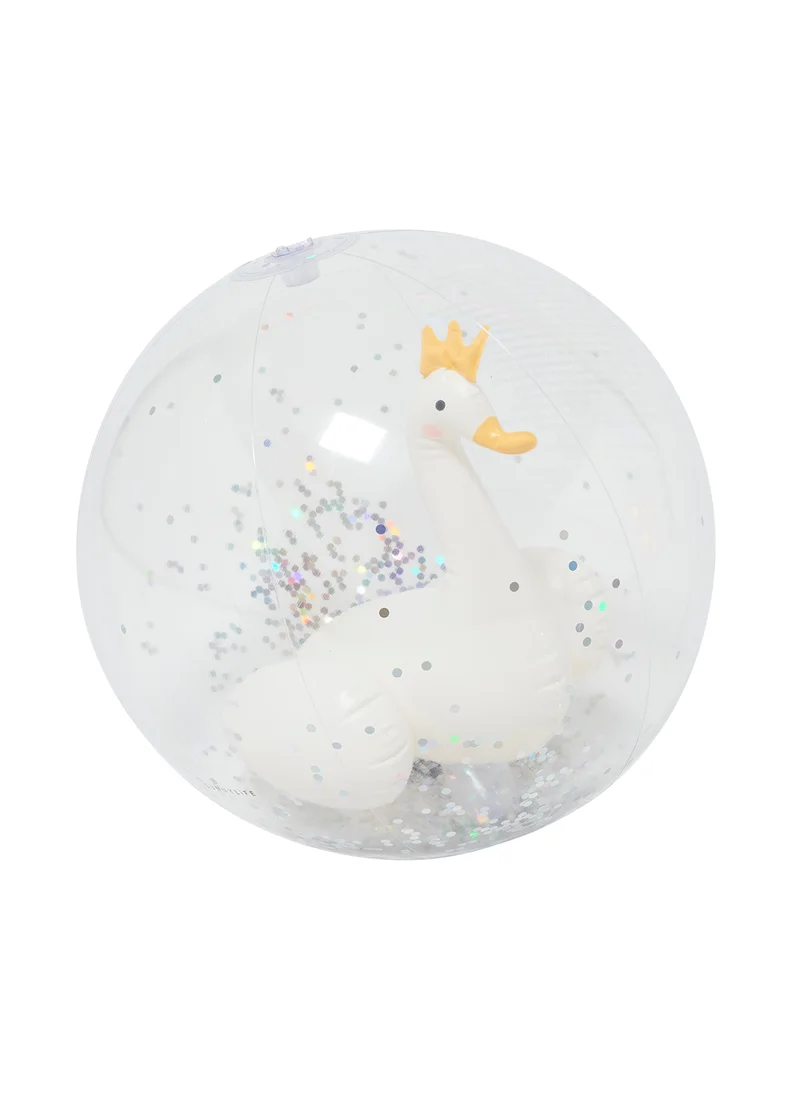 SUNNY LIFE 3D Inflatable Beach Ball Princess Swan Multi