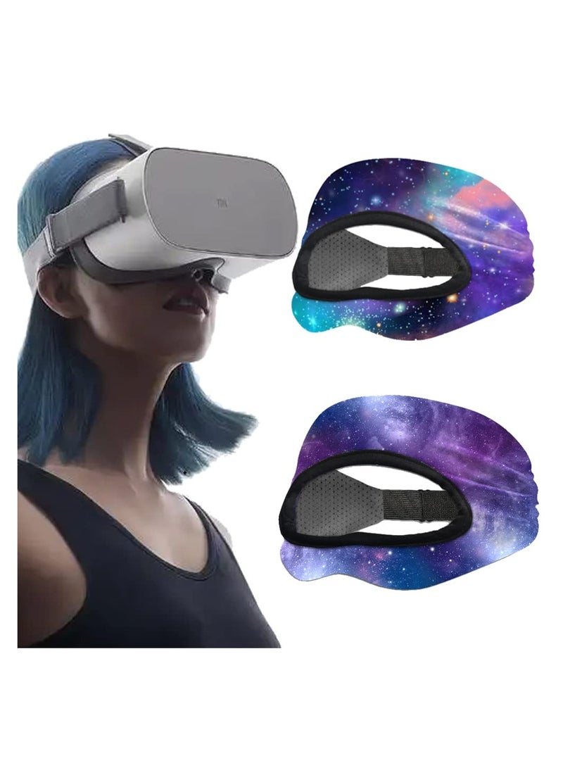 SYOSI VR Mask Sweat Band, Replace Silicone Face Cover Pad Adjustable Breathable for Oculus Quest 2, HTC Vive, PS, Gear, VR Workouts - Image 1