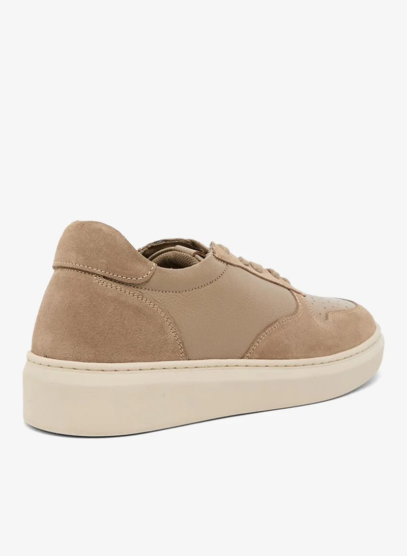 Hush Puppies  Hush Puppies Mens HPM-ROJAK4-BEIGE Casual Lace Up Perforated Sneaker , Beige for Men | Best Price UAE