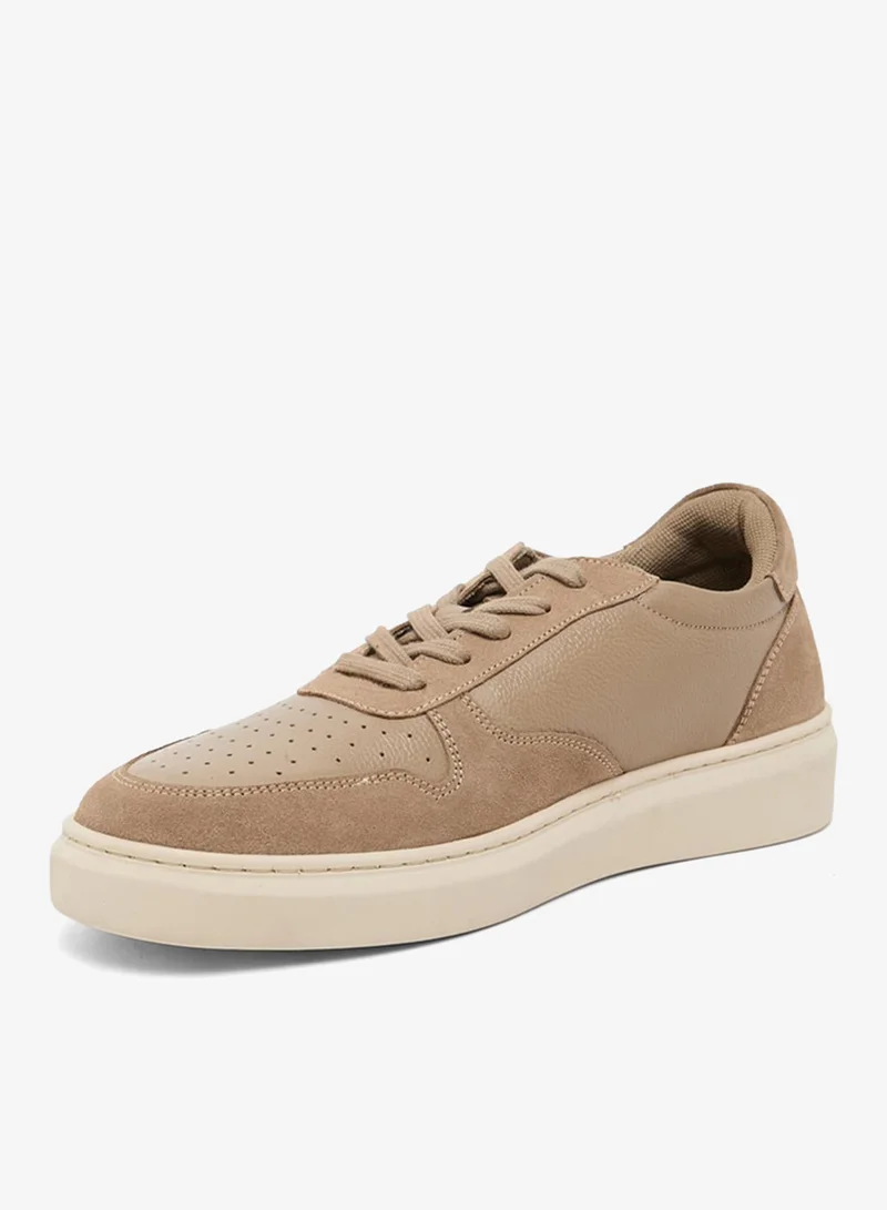 Hush Puppies  Hush Puppies Mens HPM-ROJAK4-BEIGE Casual Lace Up Perforated Sneaker , Beige for Men | Best Price UAE