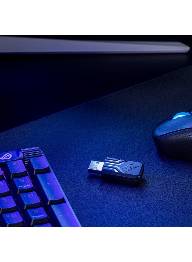 Rog Booster Return Rate Accelerator, Up To 8k Return Rate, Reduce Latency, Improve Accuracy, Compatible With Multiple Rog Keyboards/mice, Black - Image 1