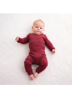 Owli CozyBlend Modal Baby Set Claret Red  - Image 1