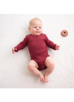 Owli CozyBlend Modal Baby Set Claret Red  - Image 3