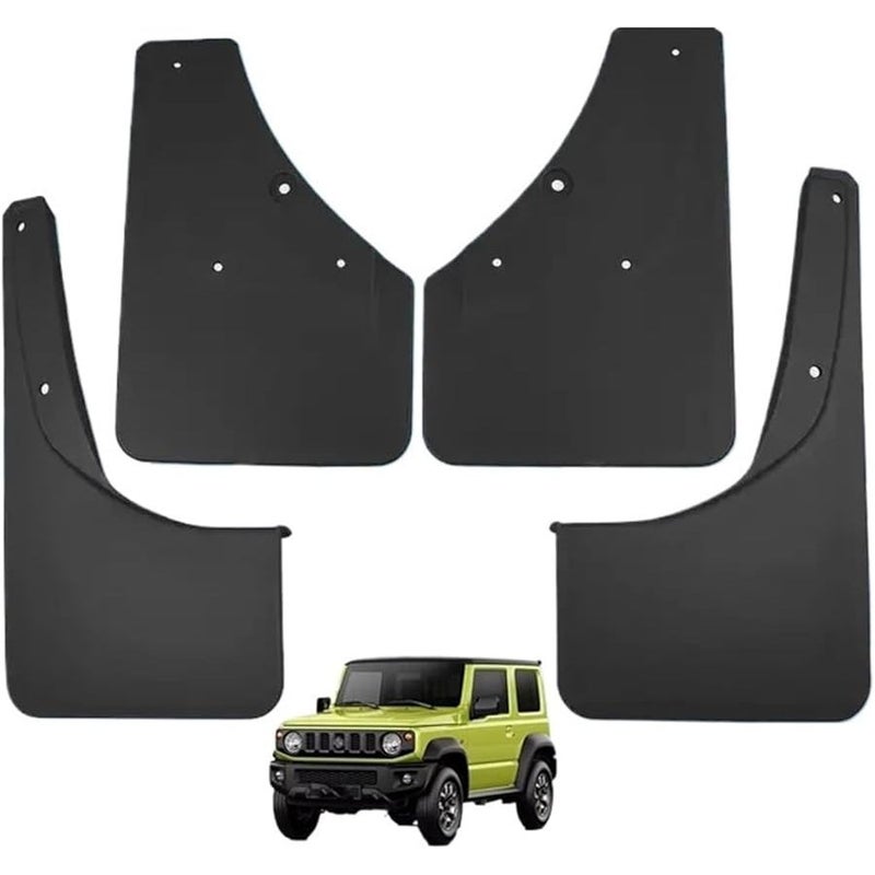 Suzuki Jimny 2019 2020 Front Rear Fender Mud Flaps Splash Guards 4PCS Set Black - Image 2