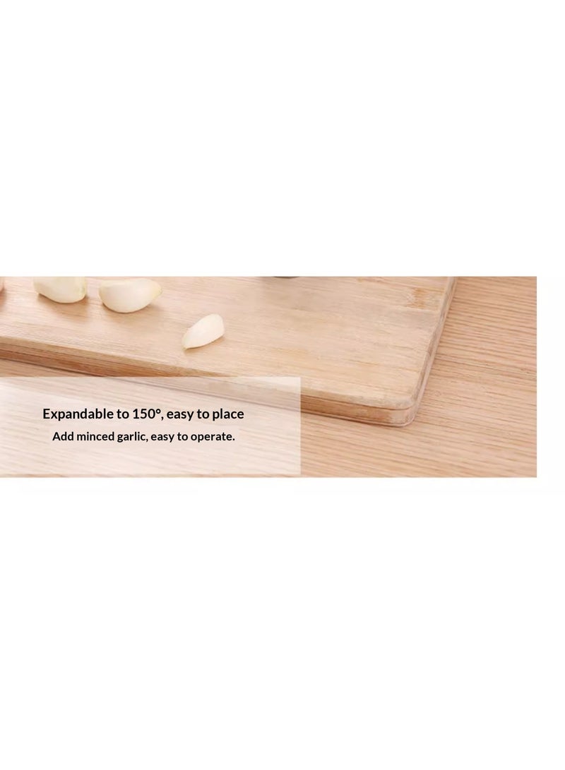 Multi-functional Manual Garlic Press Crusher with Peeler, Stainless Steel & Zinc Alloy - Image 4