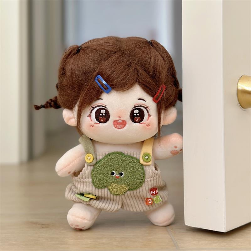 Cotton Doll Clothes 20cm Pants Suspender Pants 15cm Cute Vegetable Suspenders Loopy Same Style(15cm suspenders-pumpkin) - Image 2