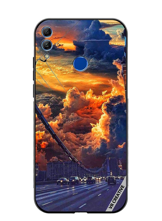 Protective Case Cover For Honor 10 Lite Nature Scenery Design Multicolour
