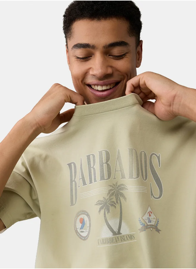American Eagle AE Boxy Destination Graphic T-Shirt