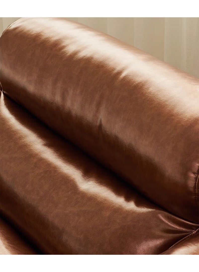 LIMOS Leather Armchair Wood Frame Modern Contemporary Design for Living Room Bedroom - Image 4