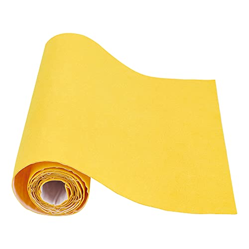 BENECREAT 157x787 SelfAdhesive Felt Fabric Yellow Shelf Liner for Festival Decor Cup Mat Making and Jewelry Box Decoration 1mm Thick - Image 1