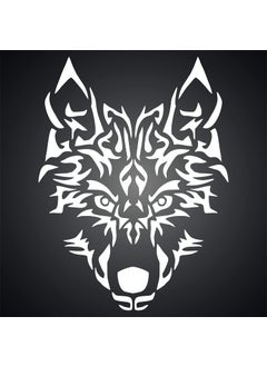 Usnyabni Wolf Stencil - 4.5 x 6 inch (S) - Reusable Animal Artic Wolf Head Wall Stencil Template - Use on Paper Projects Scrapbook Journal Walls Floors Fabric Furniture Glass Wood etc.  - Image 5