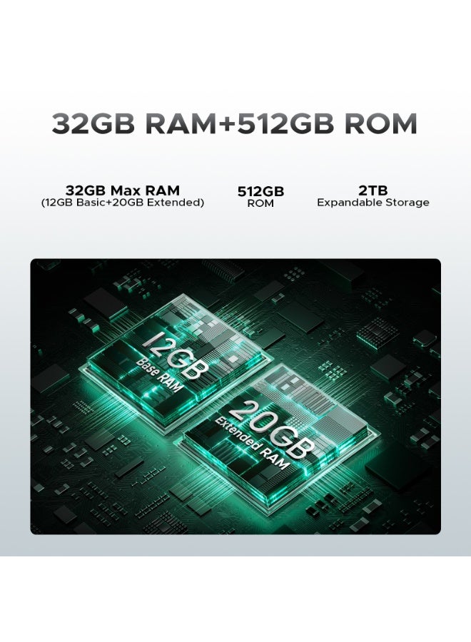 دوجي هاتف DOOGEE S Cyber Pro الذكي المقاوم للصدمات والمفتوح القفل، سعة 32 جيجابايت (12+20 موسعة) + 512 جيجابايت، يعمل بنظام أندرويد 14، وبطارية بسعة 1080800 مللي أمبير، وشاشة مقاس 6.6 بوصة بدقة FHD+ ومعدل تحديث 120 هرتز، ومقاوم للماء، وكاميرا 50 ميجابكسل + 32 ميجابكسل، ومعايير IP68/IP69K، ودعم بطاقتي SIM، وNFC، وOTG، والتعرف على الوجه - Image 5