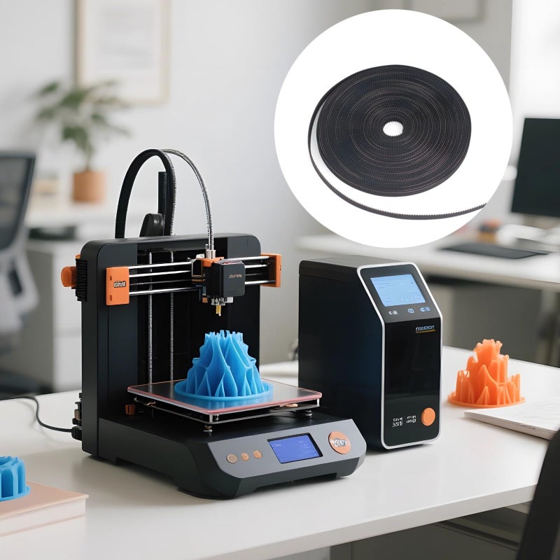 5 حزمة 39.37 بوصة GT2 حزام توقيت طابعة ثلاثية الأبعاد 0.24 × 0.40 بوصة PU مطاط لآلة CNC - Image 4