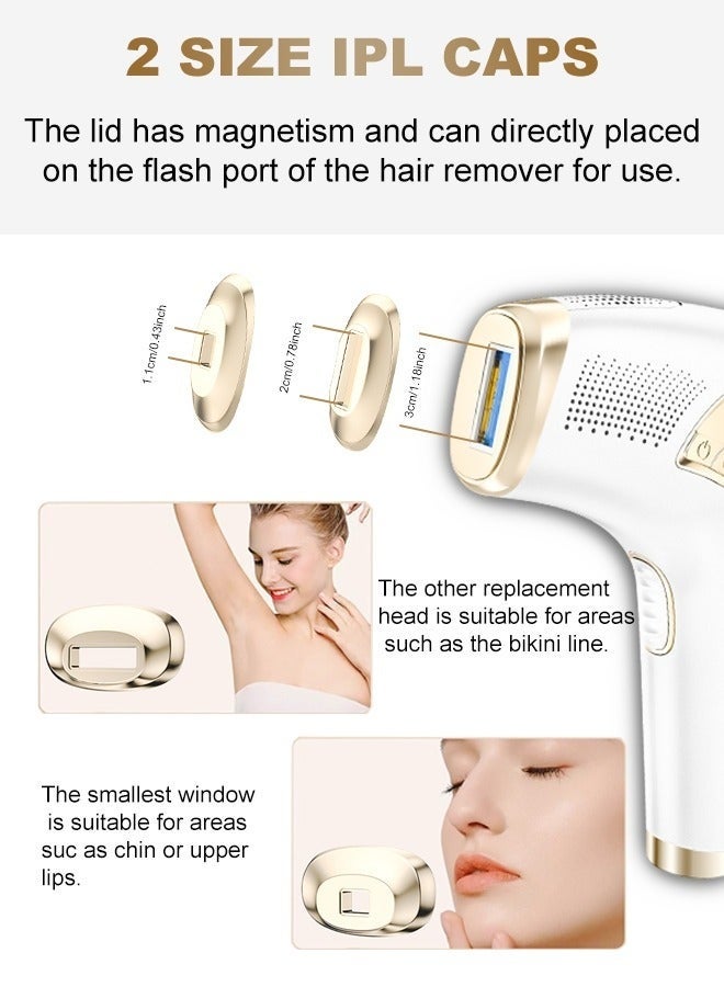 White 3-In-1 Home Laser Hair Removal IPL Hair removal/Skin Rejuvenation/Remove Spots and Fine Acne - Image 3