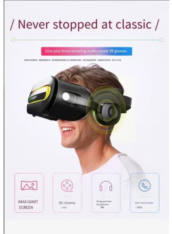 في أر بارك سماعات واقع افتراضي VRPARK J60 لاسلكية مع سماعات بلوتوث، تجربة أفلام وألعاب ثلاثية الأبعاد عالية الدقة للهواتف الذكية 4.7-6.7 بوصة - Image 3