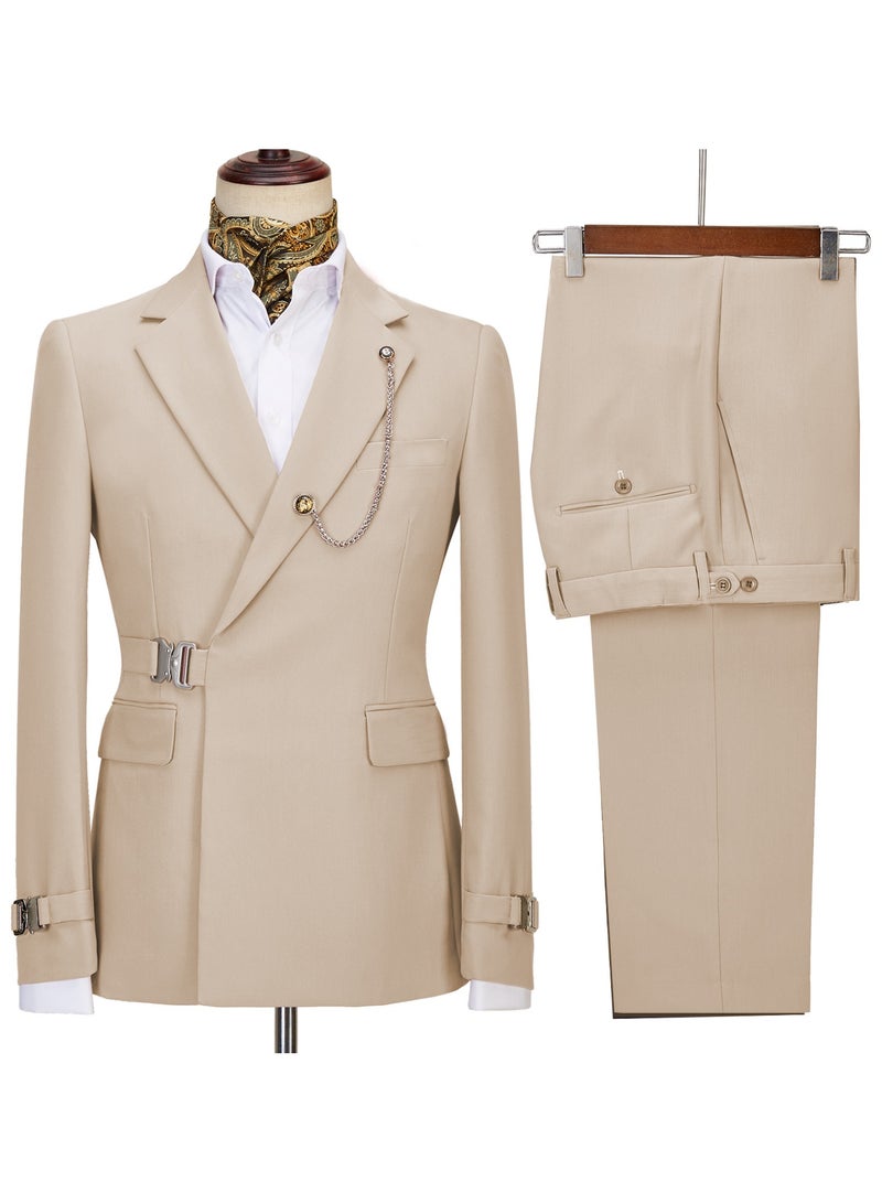 KUYING New Fashionable Men's Two-Piece Suit Set  - Image 1