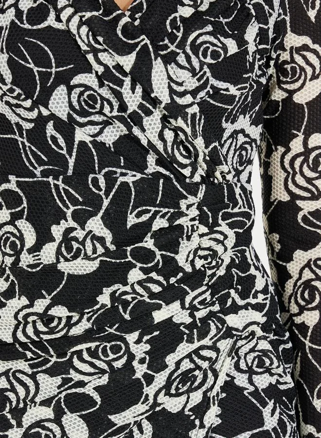 Styli Floral Print Dress