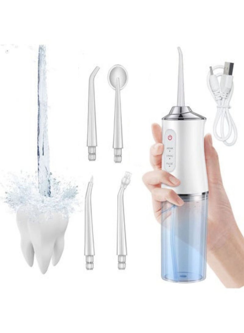 EELHOE Water Flossers For Teeth USB Rechargeable Water Teeth Cleaner Picks  With 4 Nozzles - Image 1