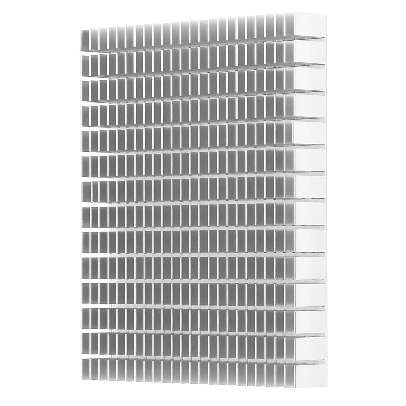 White Aluminum Heat Sink CPU Cooler 150x120x20mm High Power Cooling Block for Amplifier PCB - Image 1