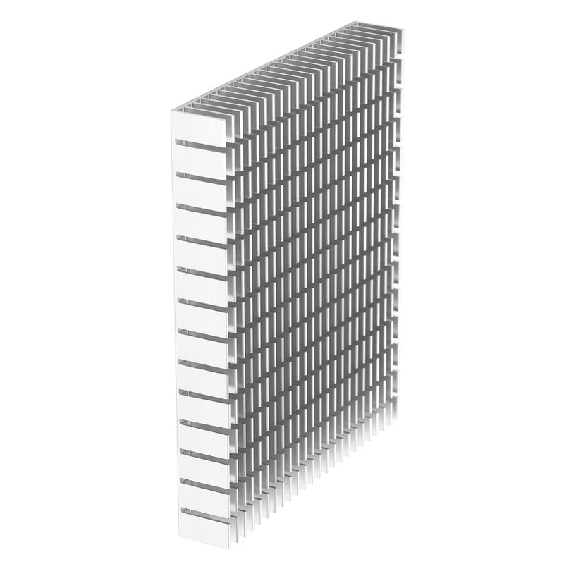 White Aluminum Heat Sink CPU Cooler 150x120x20mm High Power Cooling Block for Amplifier PCB - Image 4