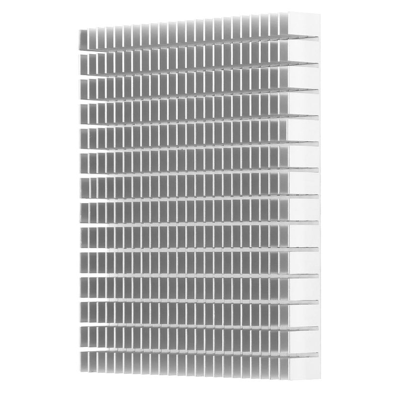 White Aluminum Heat Sink CPU Cooler 150x120x20mm High Power Cooling Block for Amplifier PCB - Image 2
