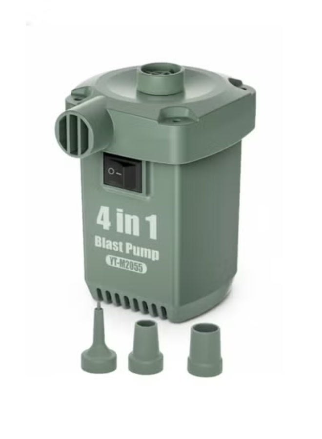 مضخة الهواء الكهربائية المحمولة 4 في 1 (موديل YT-M2055) – الحل الذكي للتخييم والرحلات - Image 1