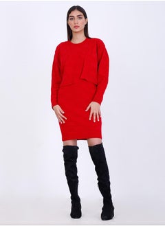 Knitted Set 2 pieces Dress with Jacket
