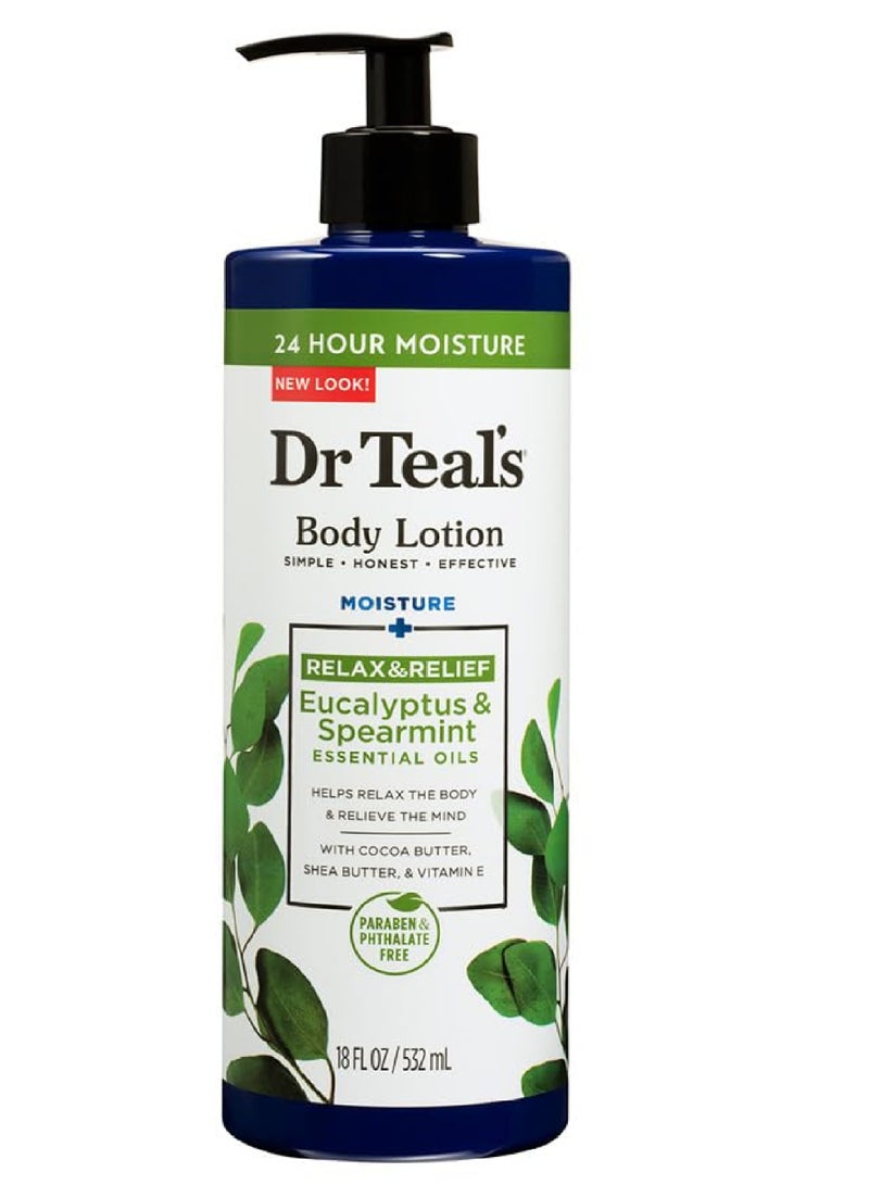 Dr. Teals DR.TEALS EUCALYPTUS & SPEARMINT ESSENTIAL OILS BODY LOTION 532ML