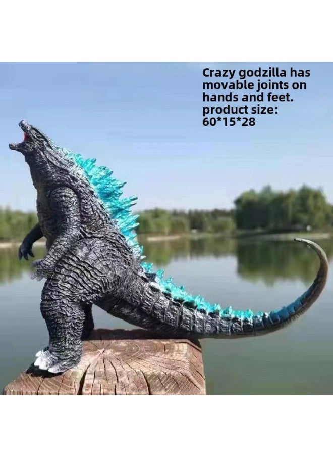 Generic - Oversized Original Godzilla Soft Rubber Joint Movable Toy Ornaments Ultraman King Of Monsters Tasteless-Color:Extra Large Godzilla Flame Red - Image 1