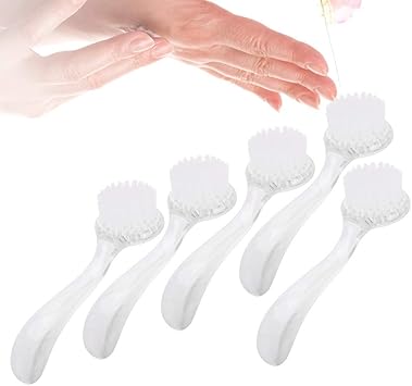 Betued 5pcs Nails Dust Brushes Set Cleaning Removal Dust Nail Art Brushes Kit UV Gel Manicure Beauty Accessorywhite - Image 5