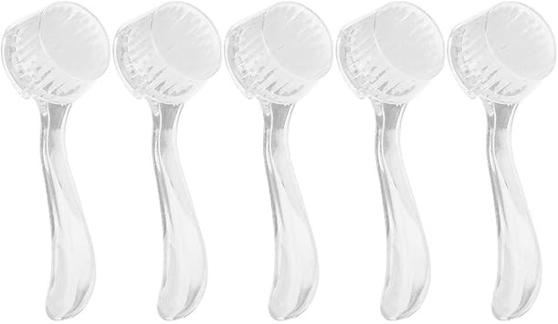 Betued 5pcs Nails Dust Brushes Set Cleaning Removal Dust Nail Art Brushes Kit UV Gel Manicure Beauty Accessorywhite - Image 1