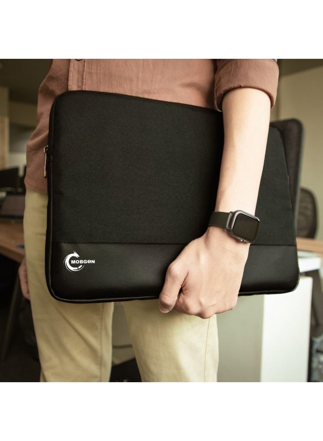 Laptop Sleeve 15.6 Inch, Shockproof Protective Traveling Computer Case, Water Resistant Portable Laptop Carrying Bag Compatible for Lenovo, Notebook, Black  - Image 2