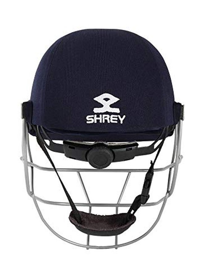 Shrey Classic Steel Helmet, Navy (Small) - 55-58 Cms - Image 4