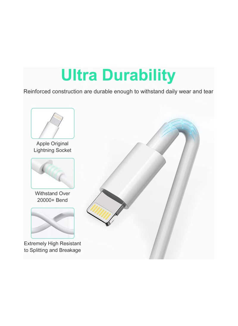 JSBazar - 2 Metter Lightning to USB A Cable Compatible iPhone 11 Pro/11/XS MAX/XR/8/7/6s/6/plus,iPad Pro/Air/Mini,iPod Touch - Image 1