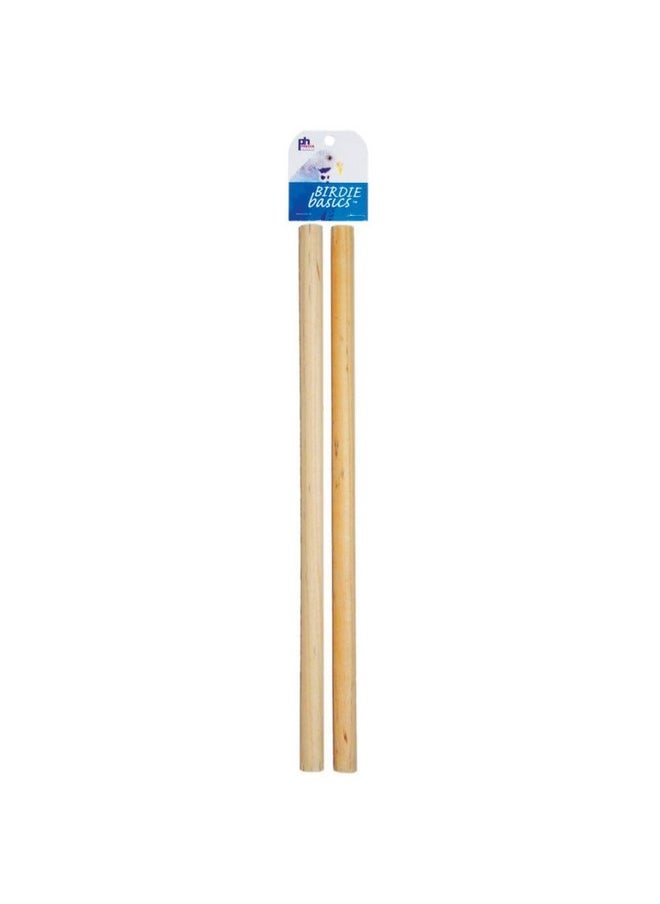 Prevue Prevue Bird Perch - 17" x 0.75" Dia - 2 pk 