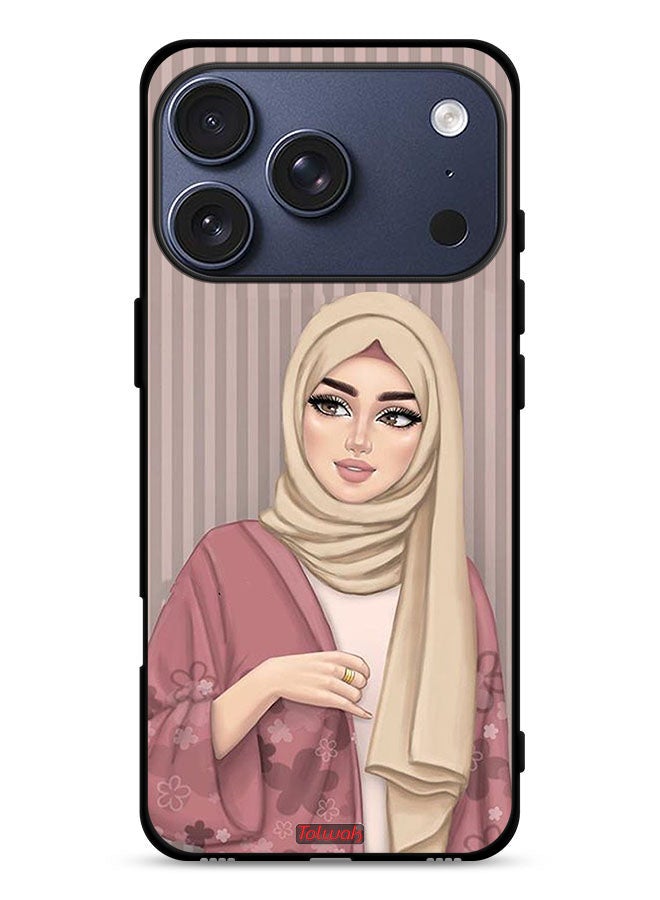 Tolwak Apple iPhone 17 Pro Protective Case Cover Hijab Girl Art - Image 1