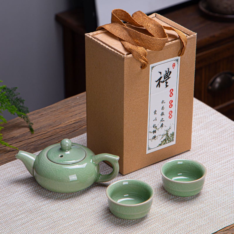 Ge Kiln And Ru Kiln Gift Boxes, Tea Sets, Corporate Event Souvenirs, Annual Meeting Gifts, Mid-Autumn Festival Gifts - Image 1