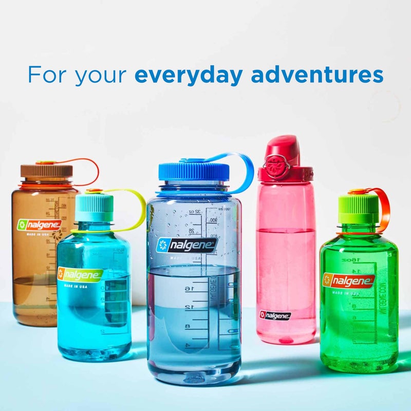Nalgene Sustain Tritan BPA-Free Water Bottle Made with Material Derived from 50% Plastic Waste (using ISCC certified mass balance), 16 OZ, Wide Mouth, Jade - Image 2